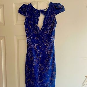 COPY - Hello Molly Electric Lace Blue Dress